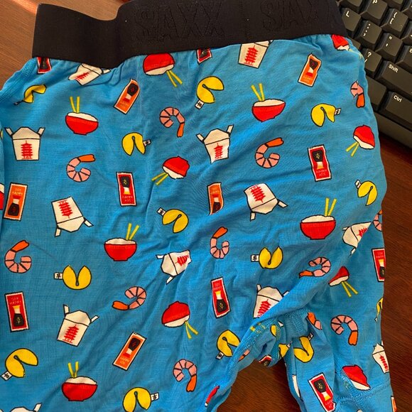 Saxx ULTRA 2 pack Boxer Briefs Ultimate Comfort Blue Soy Happy & Black - Picture 1 of 3